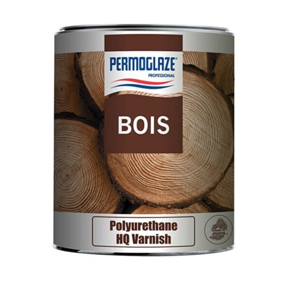 Vernis incolore polyuréthane bicomposant finition brillante et satinée 1L - PERMOGLAZE Polyurethane HQ Varnish
