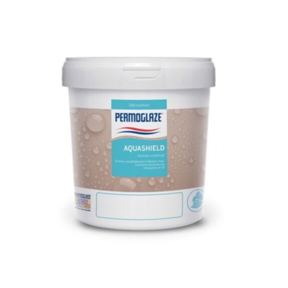 Peinture acrylique hydrofuge à l’aspect velouté Aquashield base medium 5 L - PERMOGLAZE