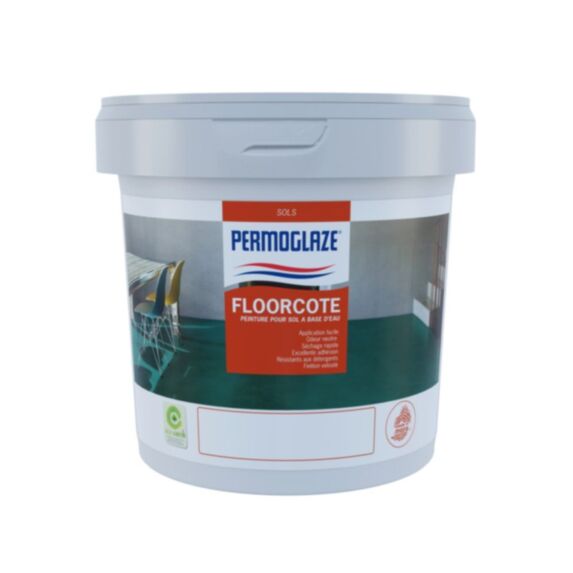 Peinture de sol Floorcote 5 L blanc - PERMOGLAZE