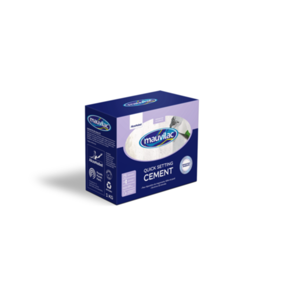 Enduit de rebouchage Quick Cement intérieur/exterieur 1 kg - MAUVILAC
