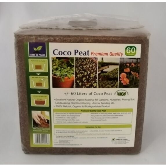 Tourbe de coco 5 kg - SERRE DE PALMA