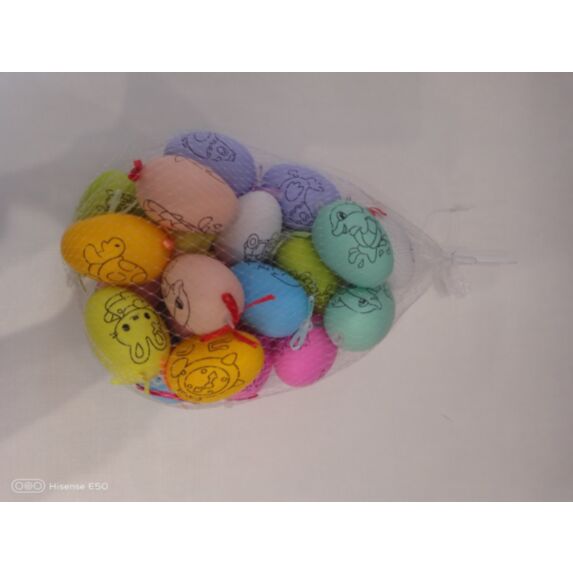 Set de 20 œufs multicolores à décorer 9 cm - HOBBYWORLD