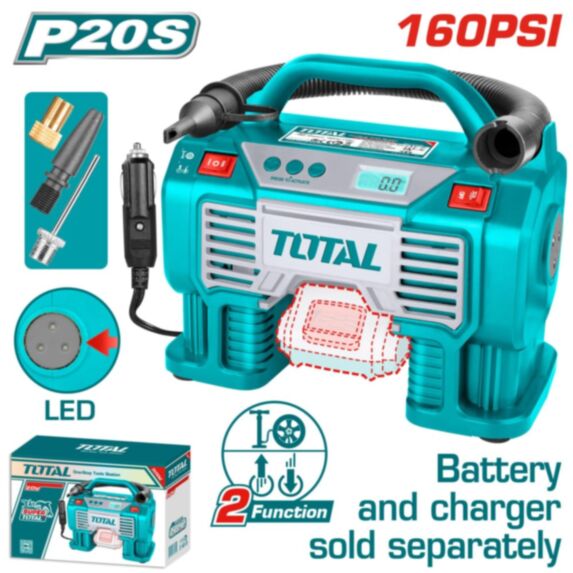 Compresseur d’air automatique lithiumion TACLI2002 - TOTAL