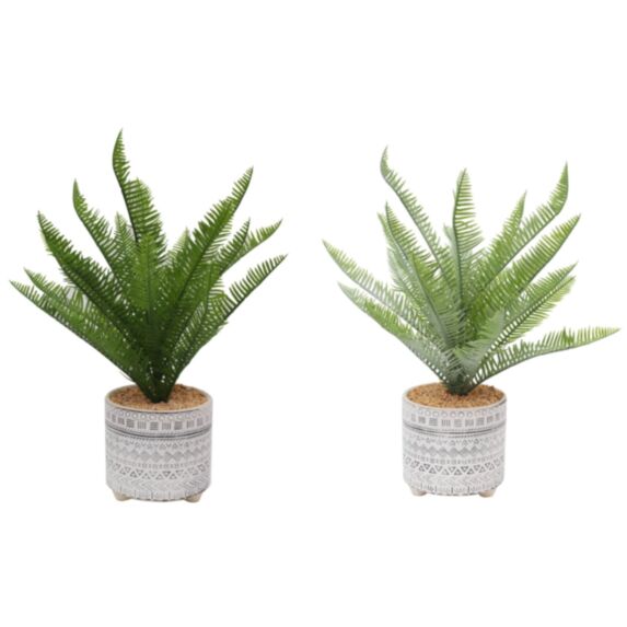Plante artificielle H40 cm Etnika, pot céramique Ø11,5 x 10 cm