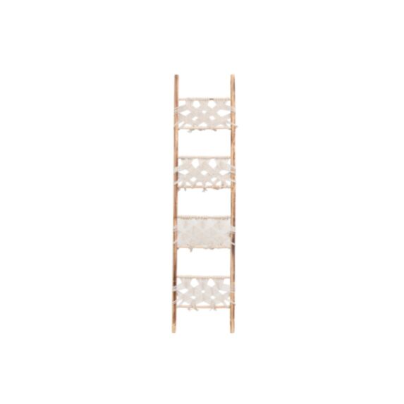 Echelle déco bois tressage corde 40 x 180 cm