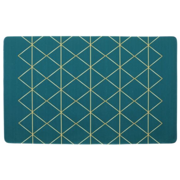 Tapis déco antidérapant Vert Chic fibres rases 150 x 90 cm 3 assortis