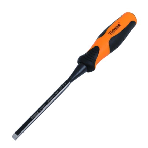 Ciseau à bois traversant 8 mm matériau 60Cr-V, finition noire surface fraisée - HOTECHE