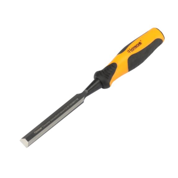 Ciseau à bois traversant 16 mm matériau 60Cr-V, finition noire surface fraisée - HOTECHE