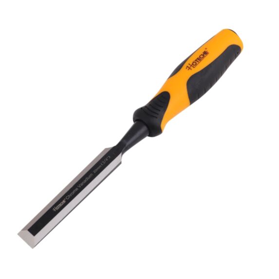 Ciseau à bois traversant 20 mm matériau 60Cr-V, finition noire surface fraisée - HOTECHE