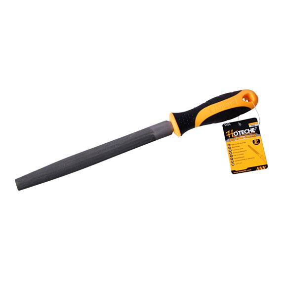 Lime demi-ronde acier finition satinée 200mm noir - HOTECHE