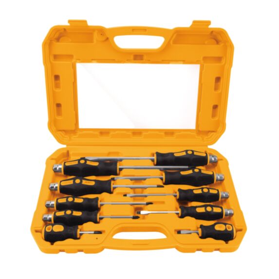 Set de 10 tournevis plastique embouts magnétiques ergonomiques - HOTECHE