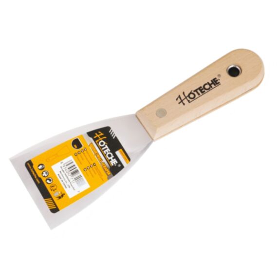 Couteau à enduire Acier 20x7,5cm bois naturel - HOTECHE