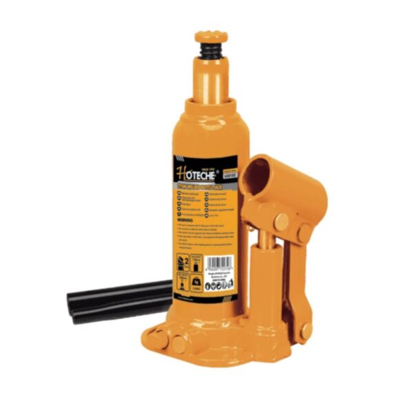 Cric bouteille soudé 2 tonnes orange - HOTECHE