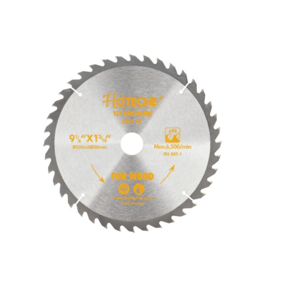 Lame de scie circulaire bois 235 mm, 40 dents - HOTECHE