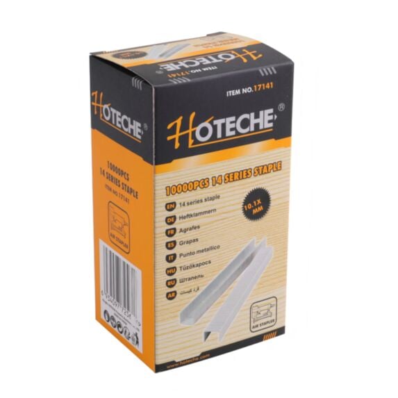 Agrafes série 14 1412 fil plat 12mm 10 000 pièces blanc - HOTECHE
