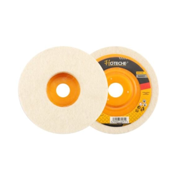Disque de polissage laine Ø100x16x10mm blanc - HOTECHE