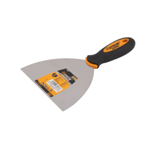 Couteau à enduire lame acier manche bi-matière 15cm noir - HOTECHE