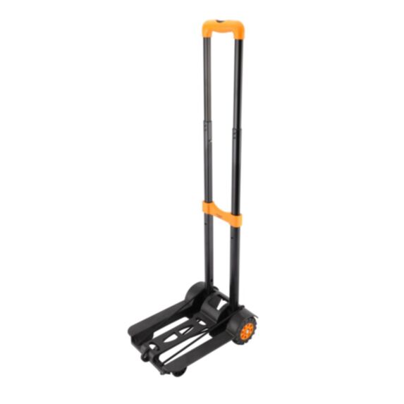 Chariot pliable aluminium 33,5x25x96cm noir - HOTECHE