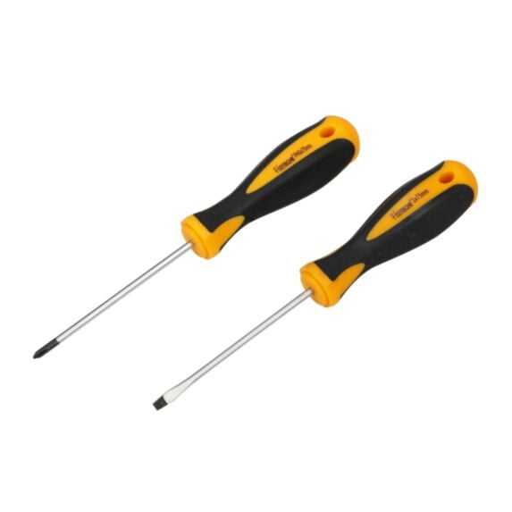 Jeu de tournevis précision plastique 2 pièces SL3 et PH0 bi-color - HOTECHE