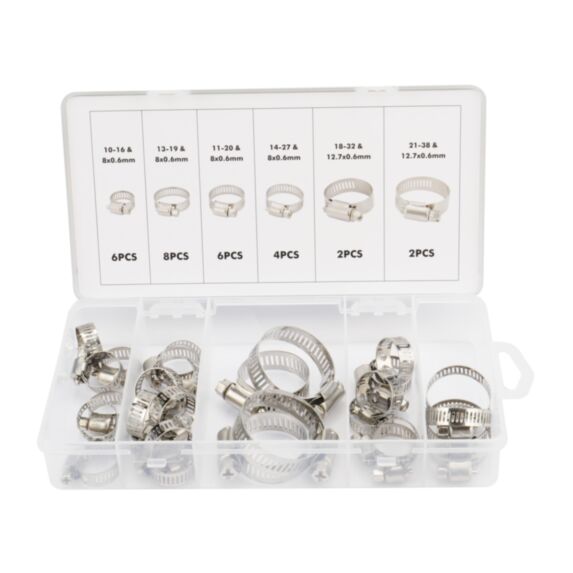 Jeu de colliers de serrage type américain 28 pièces - HOTECHE