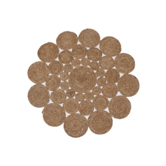 Tapis tressé jonc de mer Ø100cm