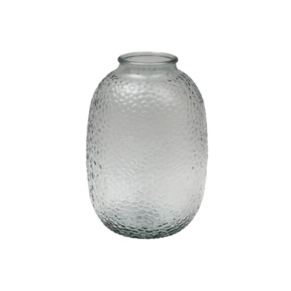 Vase verre effet martelé D17,5x25,5cm