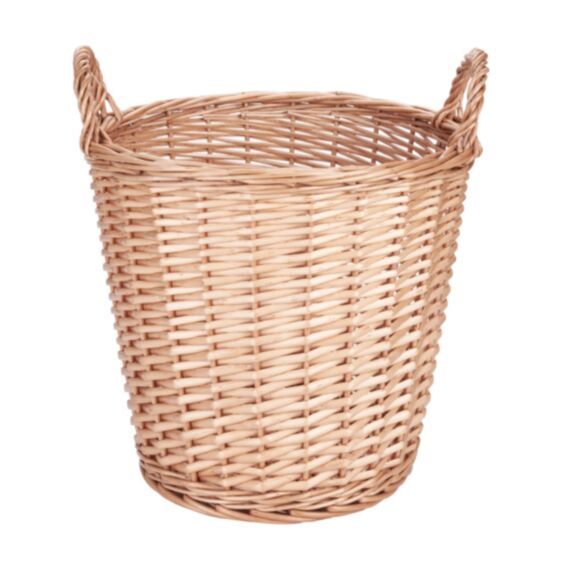 Panier à linge Saule en osier avec poignées 32,5x32,5x32,5cm