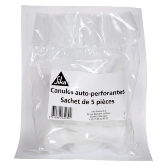 Sachet de 5 canules auto-perforantes- SIKA