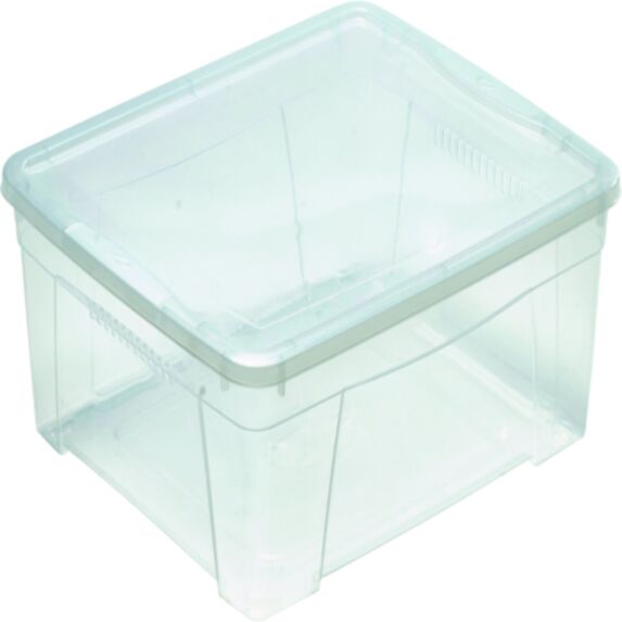 Boîte de rangement transparente avec couvercle 16,9L - MONDEX
