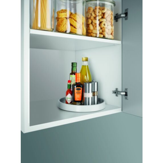 Plateau tournant Giro épices & condiments plastique Ø28cm gris - METALTEX