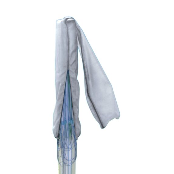 Séchoir parapluie 4 bras aluminium 190x178x178cm gris + housse jersey plus 50m - METALTEX