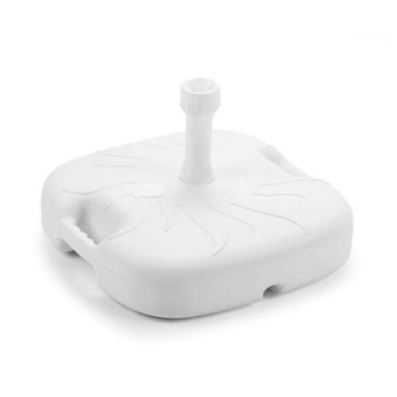 Pied de parasol plastique 46x27x13cm 18L blanc rond