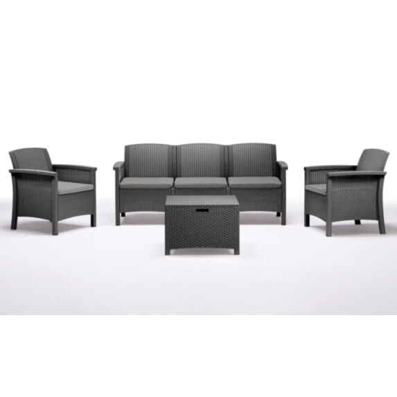 Set Venezia 5 places anthracite