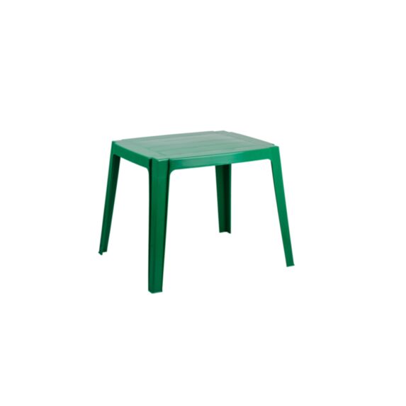Table pour enfants en polypropylène avec finition brillante vert