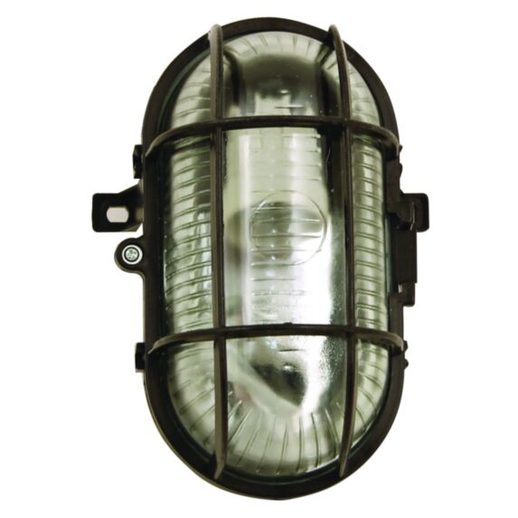 Plafonier ovale noir - VELAMP
