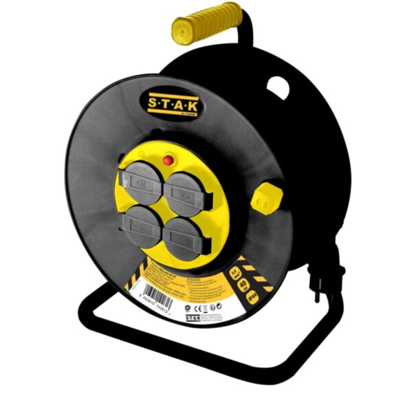 Enrouleur de chantier 40 mètres 3G2,5mm² IP44 - VELAMP