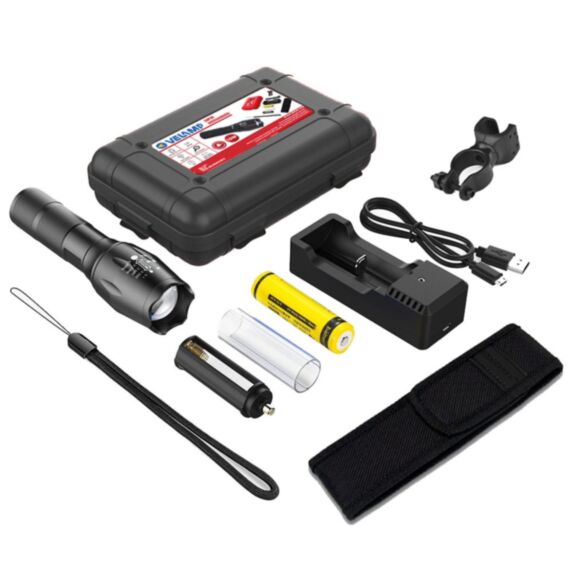 Torche rechargeable 10W avec accessoires