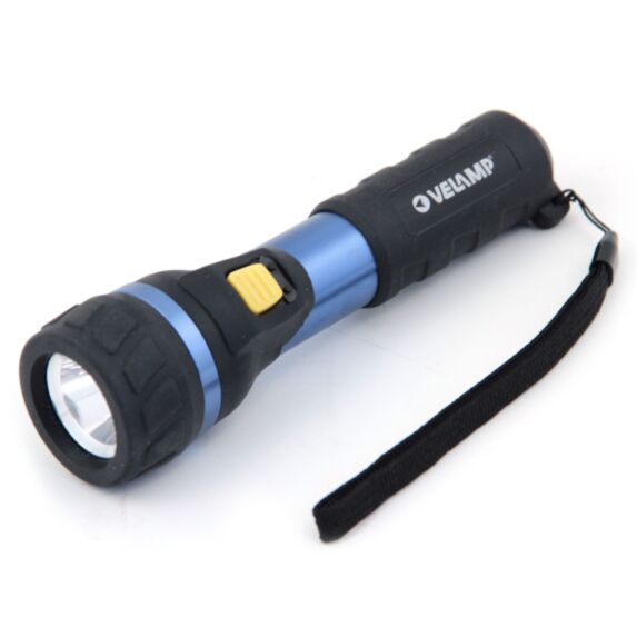 Lampe de poche LED impulse 1W 2 piles AA non fournies - VELAMP