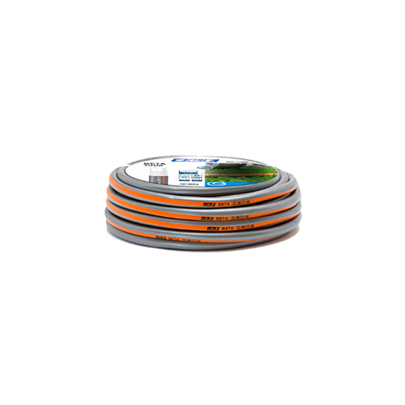 Tuyau d'arrosage Beta PVC 25m Gris orange - GF