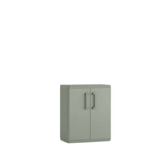 Armoire basse résine Quadra 83 x 68 x 39 cm vert - KETER