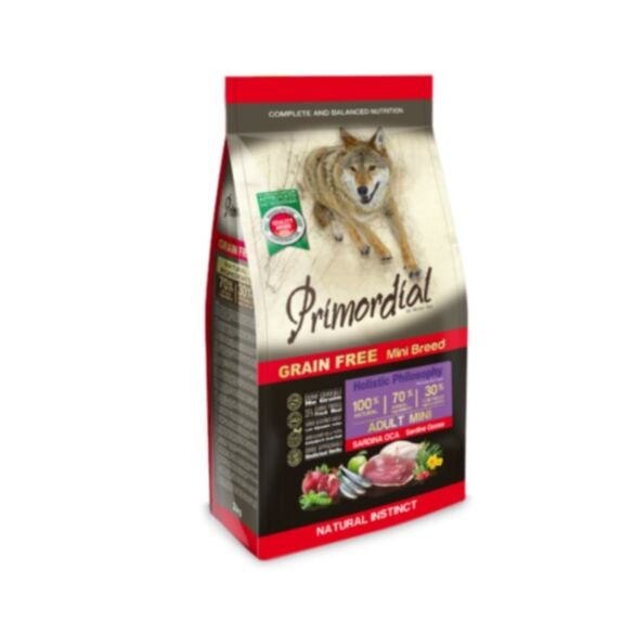 Croquette chien adulte small sardine oie 6kg - PRIMORDIAL