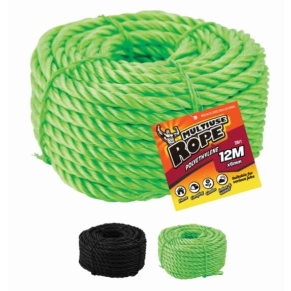 Corde en polyéthylène 12m x 6 mm - UBL
