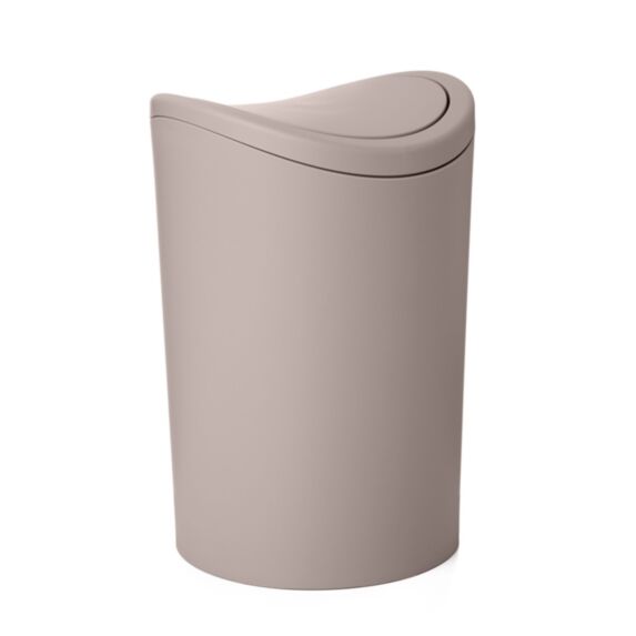 Poubelle standard basculant 6 L taupe