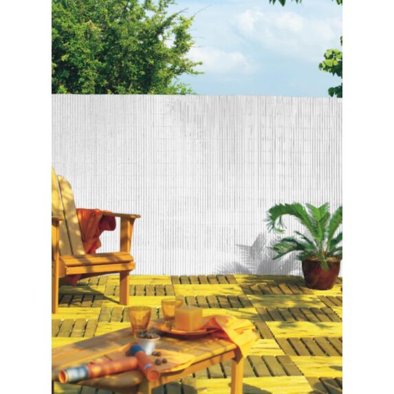 Canisse pvc simple face 17mm- 85% 1,50x3m blanc - NORTENE