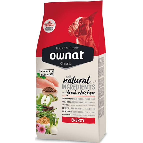 Croquettes chien Classic Energy poulet 20 kg - OWNAT