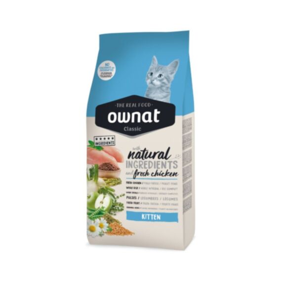 Croquettes chaton Classic poulet 1,5 kg - OWNAT
