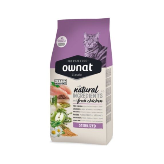 Croquettes chat Classic Adulte Stérilisé poulet 15 kg - OWNAT