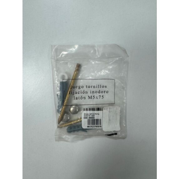 Vis verticale en métal pour fixation WC M5x75 - IDROSPANIA
