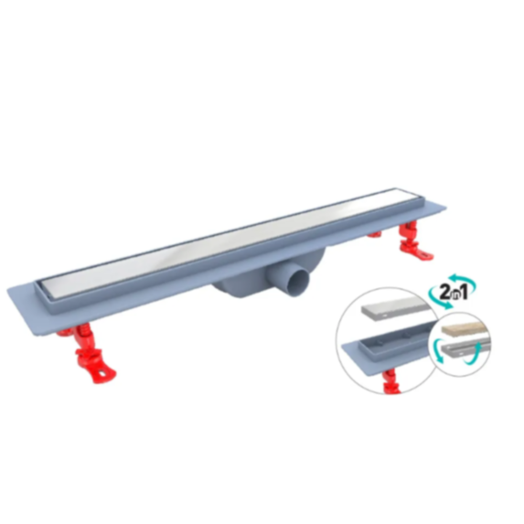 Siphon de sol sortie plastique latérale Harkline Trendy 60 cm