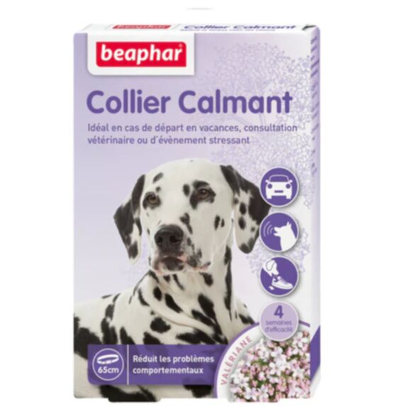 Collier calmant naturel valériane chien - BEAPHAR